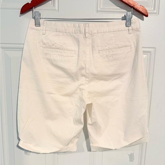 J. Crew Women's Off-White Bermuda Shorts - Picture 2 of 2